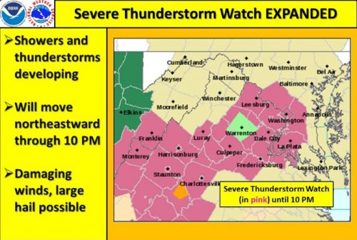 Severe thunderstorm watch expanded