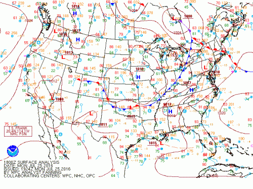 Cold front approaches mid-Atlantic tonight