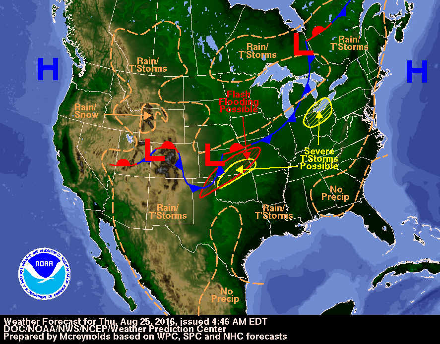 Cold Front Passing Through Friday Then High Pressure Returns UMD Weather