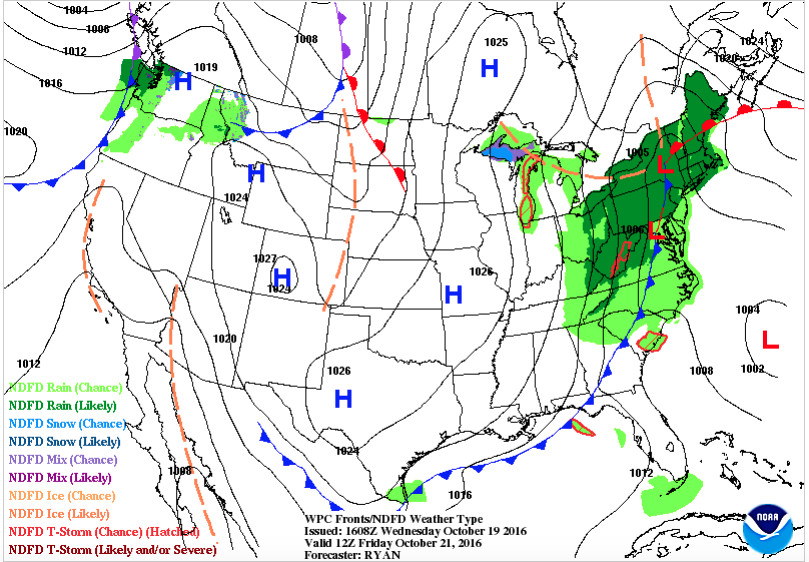 Weekend Outlook: Cold Front Brings in Rainy Weather and the Coolest Air ...