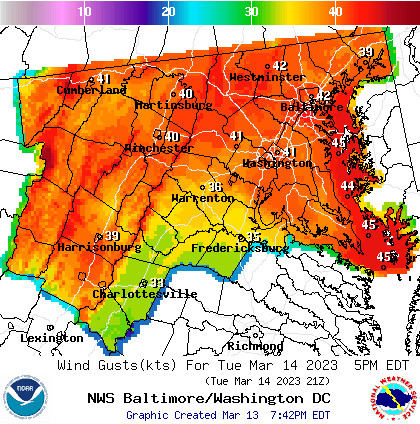 Morning Update: A Dangerously Windy Tuesday – UMD Weather